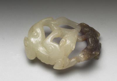 图片[3]-Jade carving of two badgers, Qing dynasty (1644-1911)-China Archive